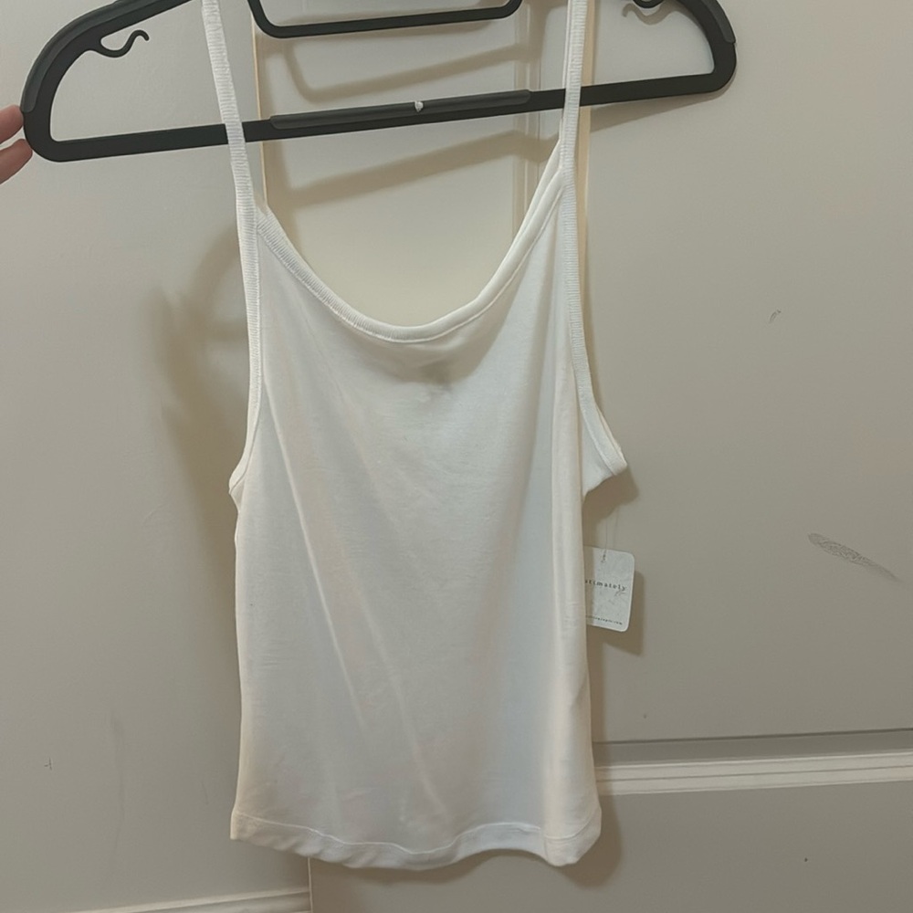 White free people tank top! Size large! New with tags!